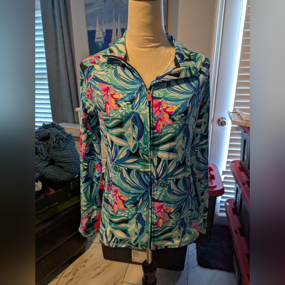 Lilly Pulitzer Luxletic Zip Top Medium